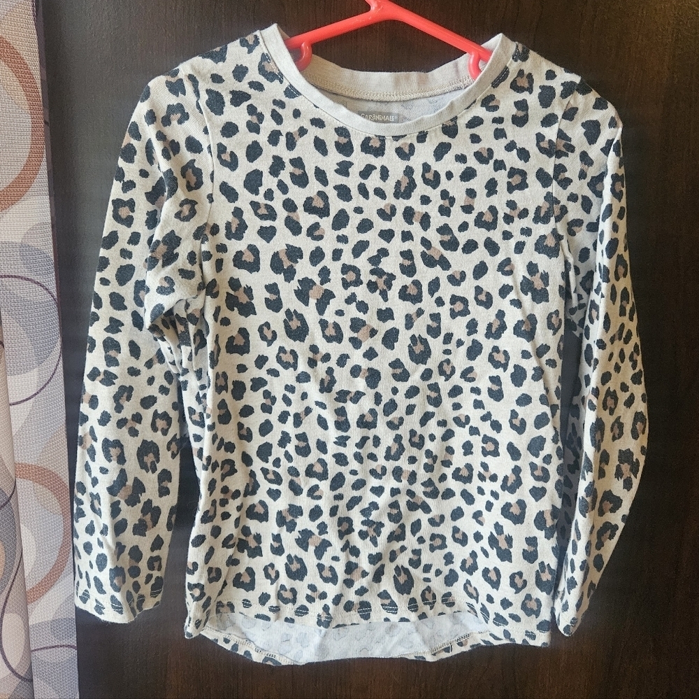 Garanimals Black and White Leopard Long Sleeve Tee